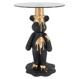 Bijzettafel Ice Bear (Black/gold)