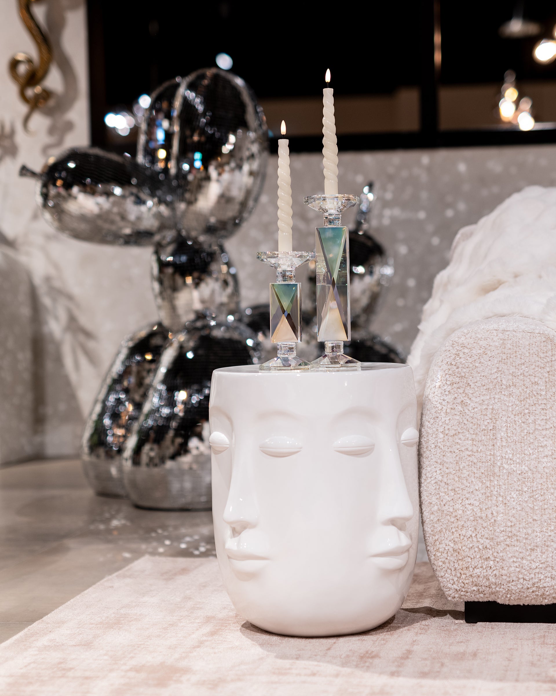 Bijzettafel Christy wit