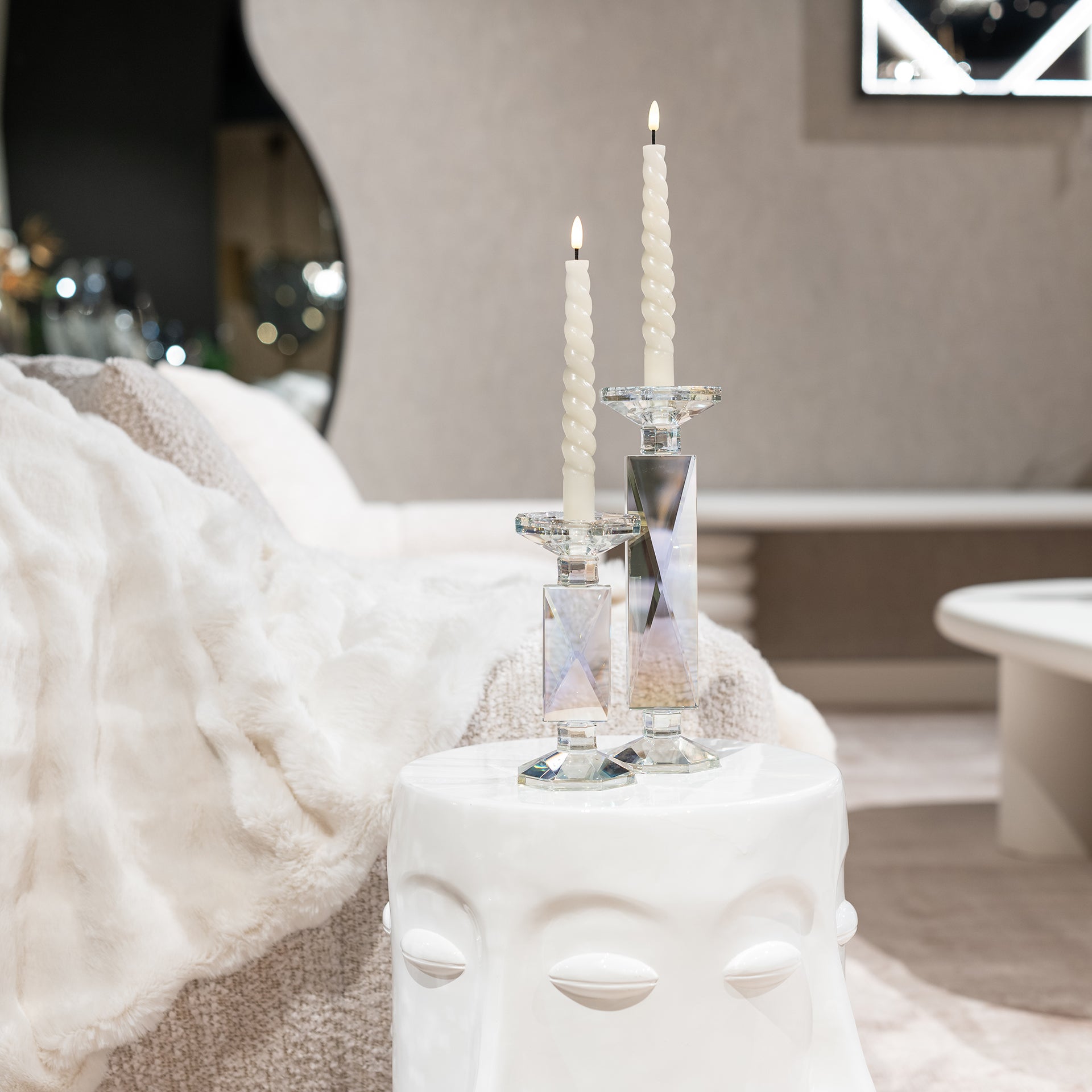 Bijzettafel Christy wit