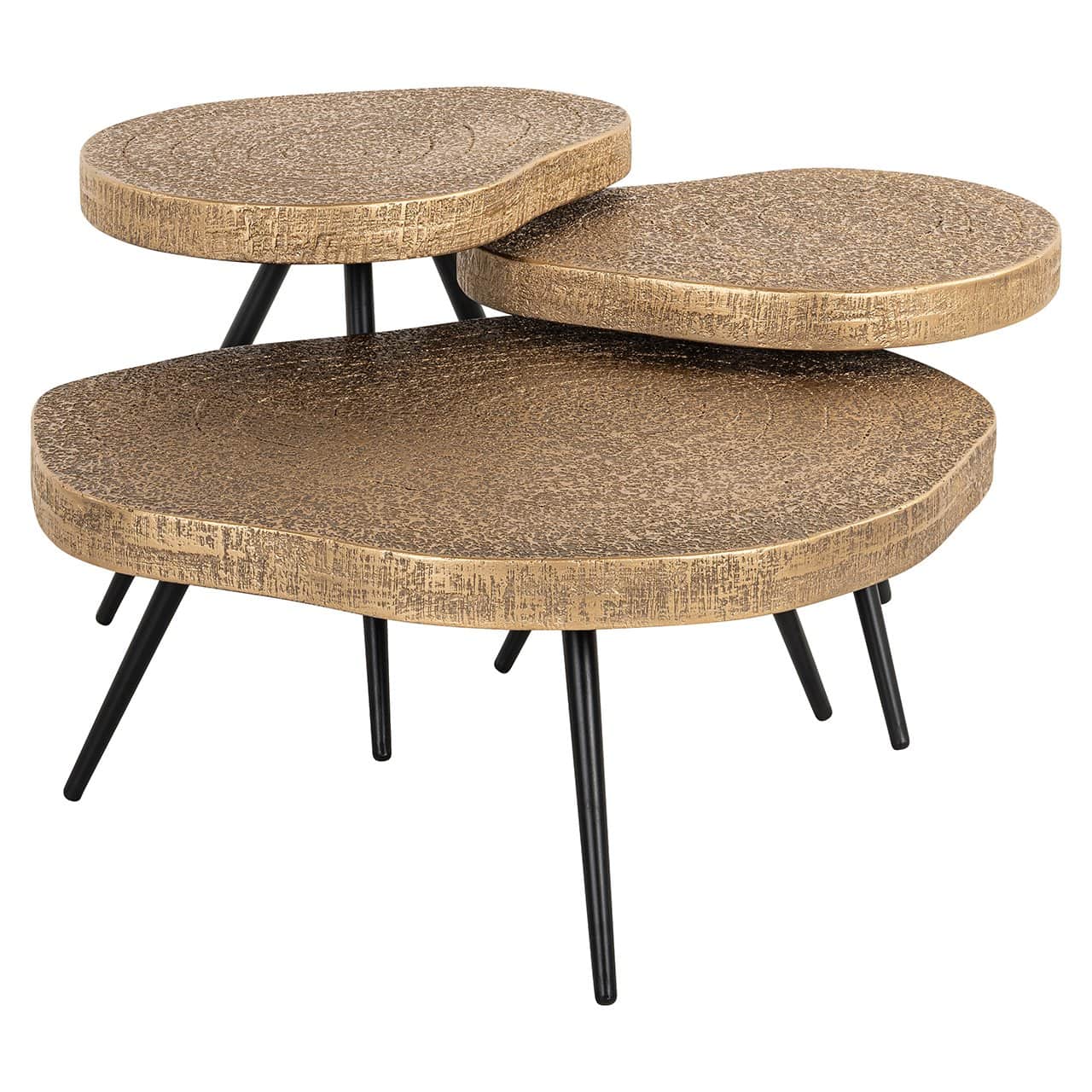 Bijzettafel Usha met glas (Pink)