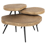 Bijzettafel Usha met glas (Pink)