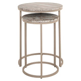 Bijzettafel Fairfax set van 2 (Stone)