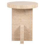 Bijzettafel Biltmore Italian Travertine (Beige)