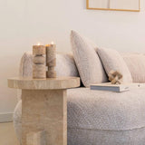 Bijzettafel Biltmore Italian Travertine (Beige)