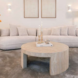 Bijzettafel Biltmore Italian Travertine (Beige)