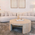 Bijzettafel Biltmore Italian Travertine (Beige)