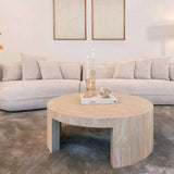 Bijzettafel Biltmore Italian Travertine (Beige)