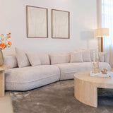 Bijzettafel Biltmore Italian Travertine (Beige)