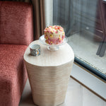 Bijzettafel Fictus Travertine faux (Beige)