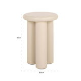 Bijzettafel Elbaz 35Ø (Beige)