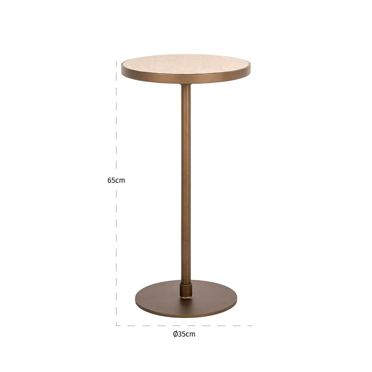 Bijzettafel Selly (Beige)