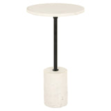 Bijzettafel Misty 30Ø (Black/white)