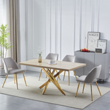 Eettafel 'Olivia' 150cm — Poten in Goudkleur