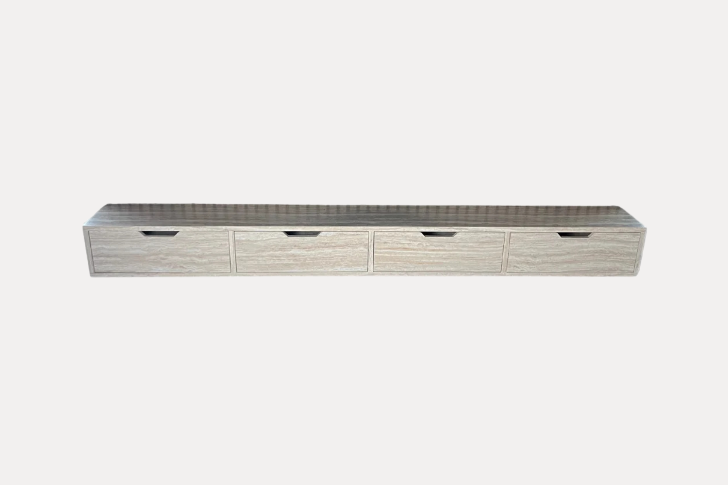 Tv Meubel Zwevend Livo XL - 200 cm -  Licht eiken / Flintstone Fineer
