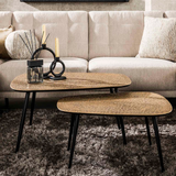 Salontafel — XXL metallic — Set van 2