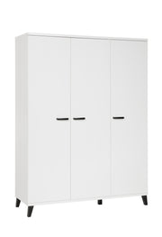 Kleerkast Evy - 3 deuren - wit - 150