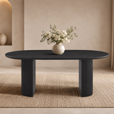 Tafel 'Lagos' 200 cm Ovaal Decor Donkerbruin