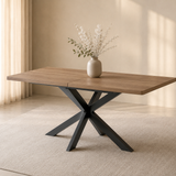 Uitschuifbare tafel 'Kos' 160-200 cm Donkerbruin