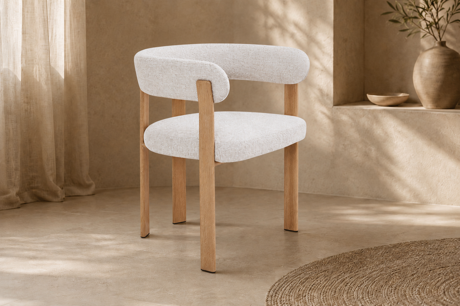 Eetkamerstoel Richy | Houtkleur