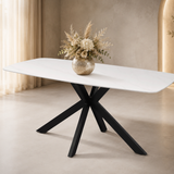 Tafel 'Apollo' 180 cm Deens Ovaal Steen Wit