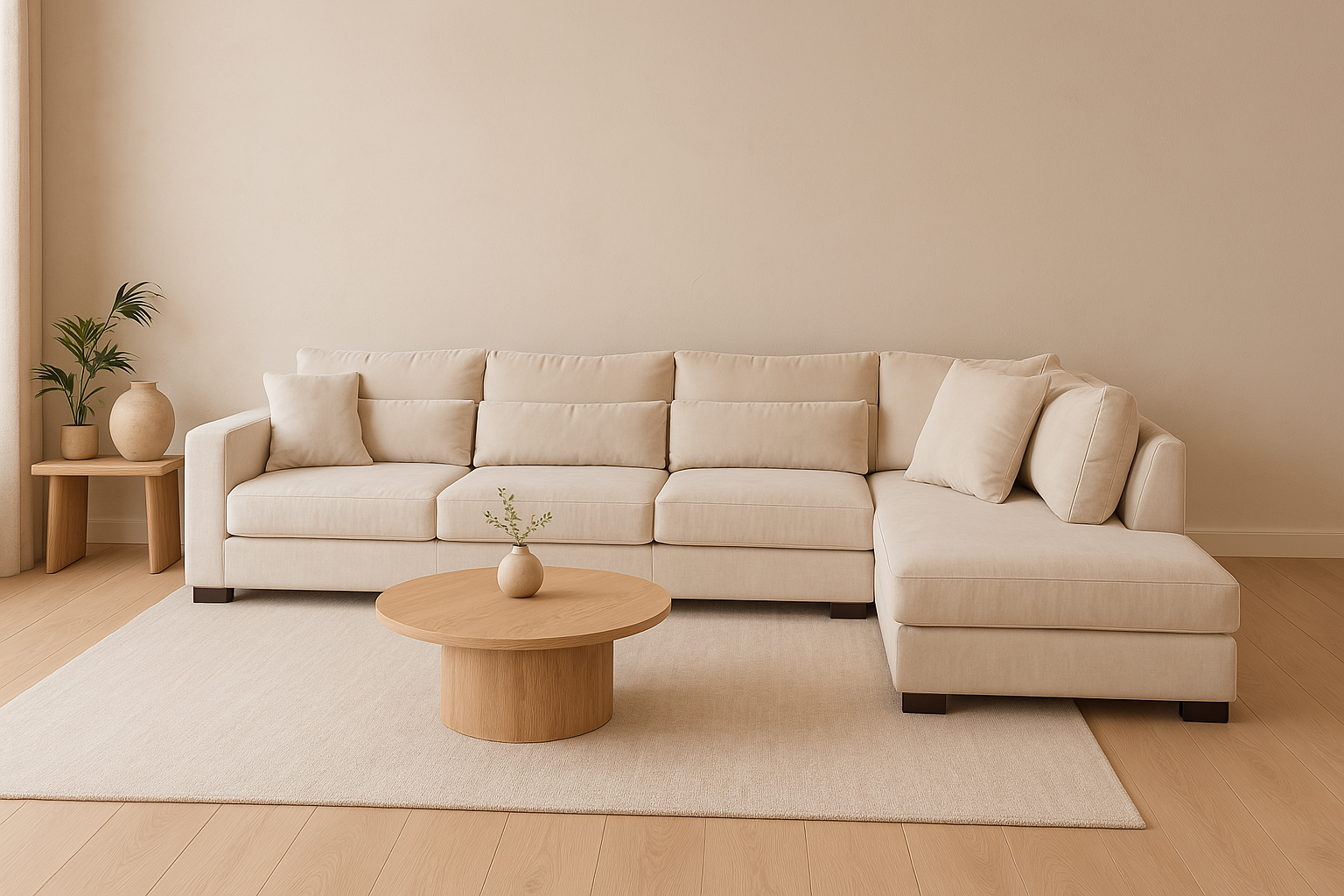 Hoeksalon GENOA - Ecru