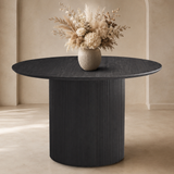 Tafel 'Lagos' 120 cm Rond Decor Donkerbruin