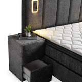 MOON Bed met Opbergruimte en Ledverlichting