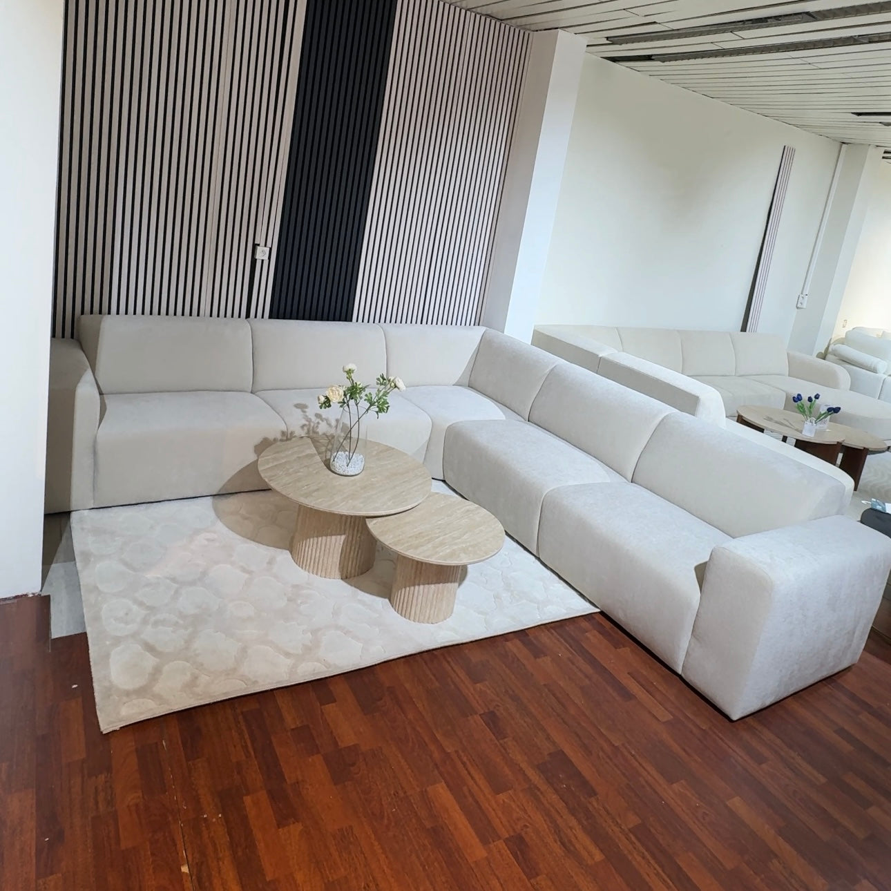 Hoekbank Monroa - Creme/Beige