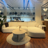 Hoekbank Lianza - Beige / Gebroken wit