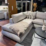 Hoekbank ELIZ Lichtgrijs / Taupe