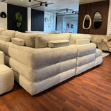 Hoekbank ELIZ Lichtgrijs / Taupe