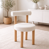 Eetkamerstoel Nora Gebroken Wit Japandi