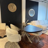 Eettafel Madison Walnut | | Deens Ovaal | Poot Sand