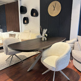 Eettafel Madison Walnut | | Deens Ovaal | Poot Sand