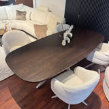 Eettafel Madison Walnut | | Deens Ovaal | Poot Sand
