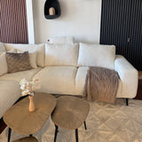 DUNE Hoekbank Creme kleur