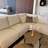 DUNE Hoekbank Creme kleur
