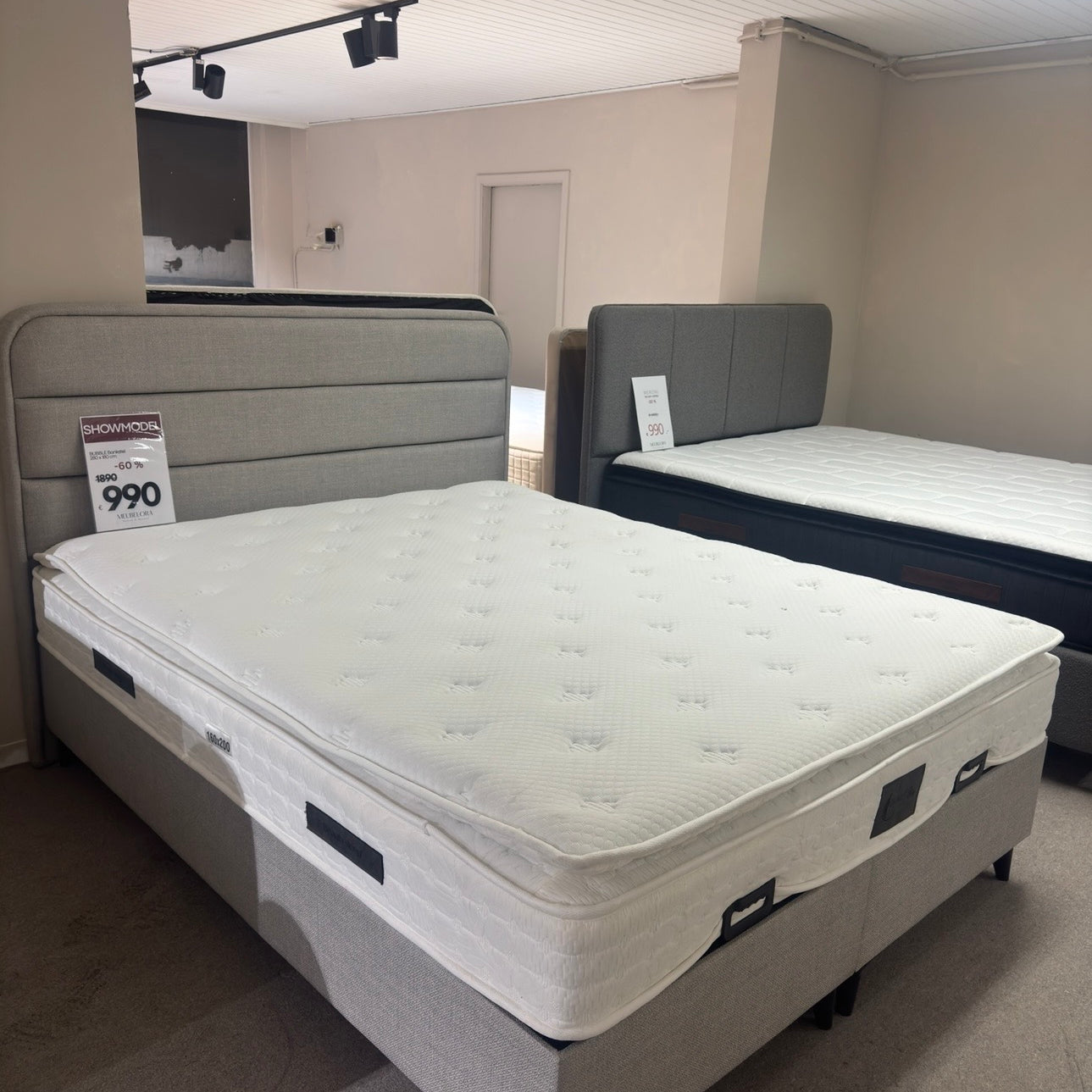 OUTLET | Bed NOVA Set met Opbergruimte | 160-200 | Grijs