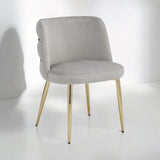 Tanya Eetkamerstoelen Grijs Goudkleur