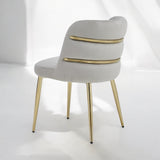 Tanya Eetkamerstoelen Grijs Goudkleur