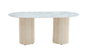 Eettafel Nora - Beige Keramiek - 180
