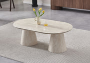 Salontafel Iconic - Ovaal - Volledig Travertinlook