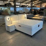 Bed Valerio - Stijlvol Rond Design met Ledverlichting
