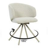Eetkamerstoel LONDON Draaibaar Beige