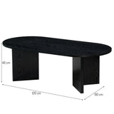 Salontafel NORWAY Zwart 120