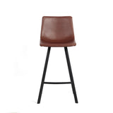 Counterstoel 'Ozan' PU Bruin