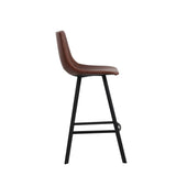 Counterstoel 'Ozan' PU Bruin