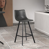 Counterstoel 'Ozan' PU Zwart