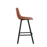 Counterstoel 'Ozan' PU Cognac