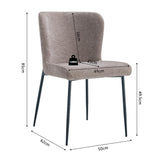 Stoel 'Lisa' Stof Fabb Raven 30 Zand